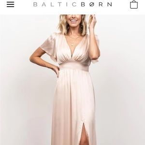 Prague Satin Maxi Dress | Baltic Born | Bridesmaid Dress